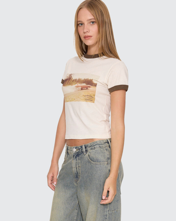 Thrills Last Stop Ringer Boy Tee