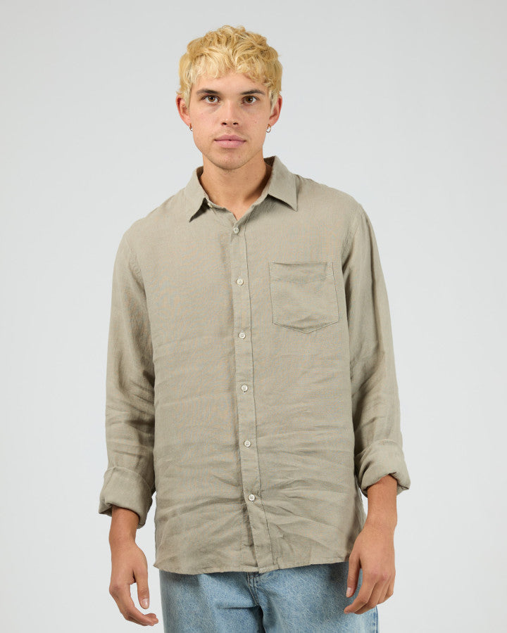 Silent Theory Linen LS Shirt II