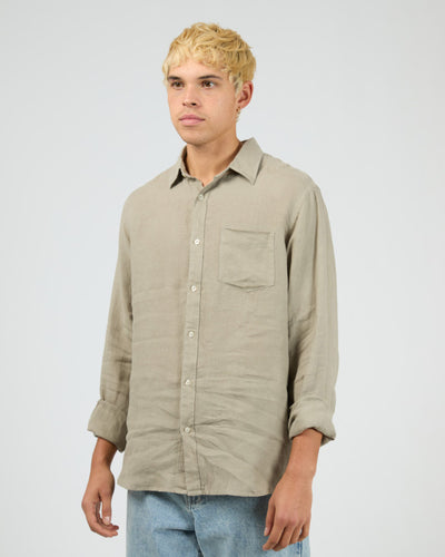 Silent Theory Linen LS Shirt II