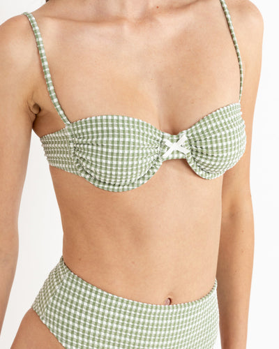 Rhythm Lola Check Balconette Top