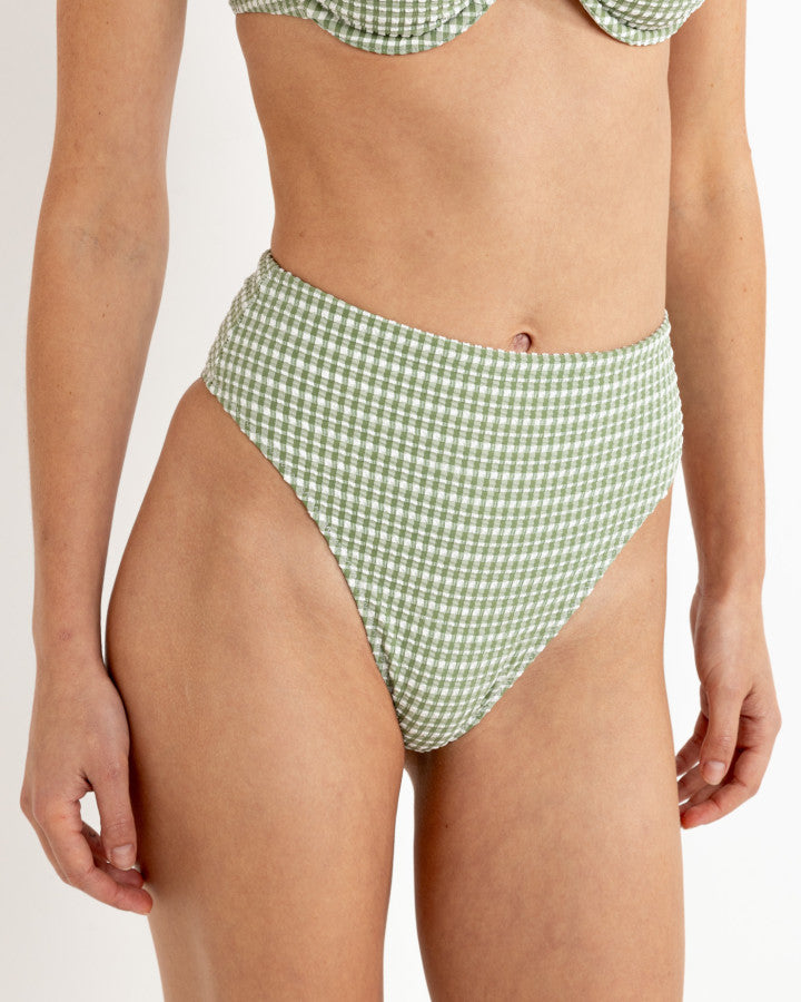 Rhythm Lola Check Hi Waist Pant