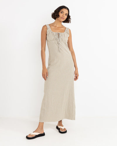 Rhythm Lola Check Maxi Dress