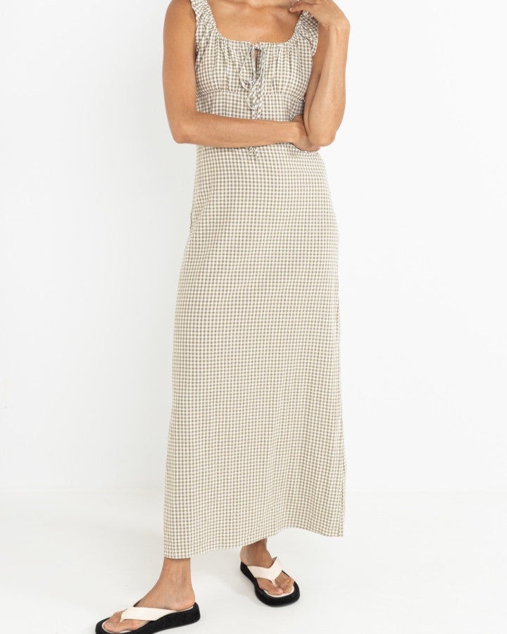 Rhythm Lola Check Maxi Dress