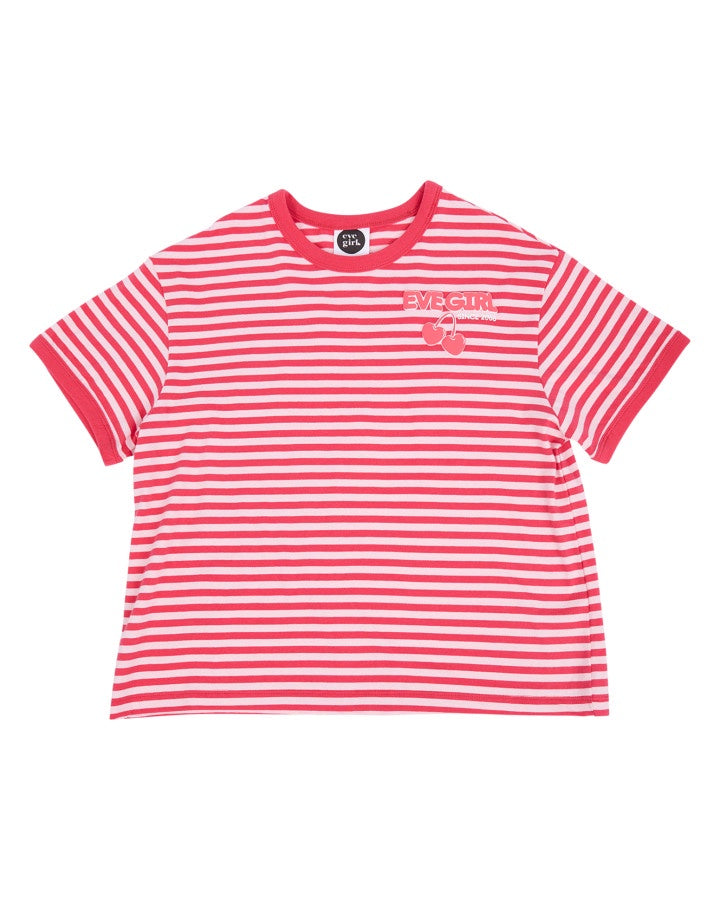 Eve Girl Lounge Club Stripe Tee (Size 3-7)