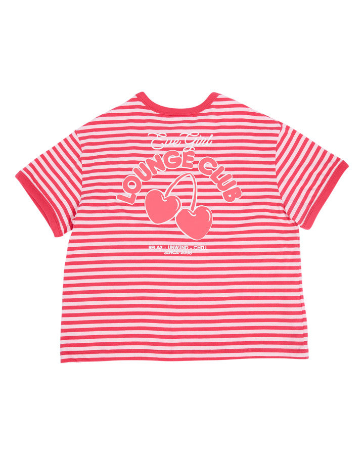 Eve Girl Lounge Club Stripe Tee (Size 3-7)
