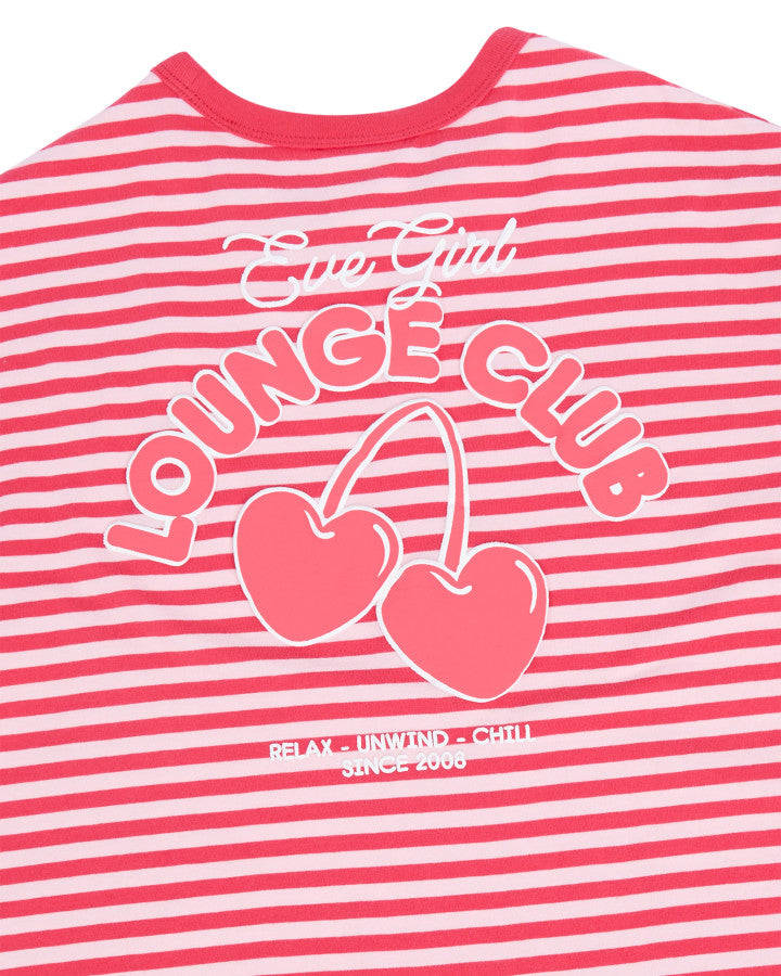 Eve Girl Lounge Club Stripe Tee (Size 3-7)