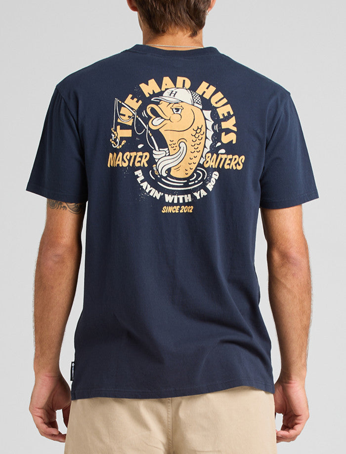 The Mad Hueys Master Baiters | SS Tee - Navy