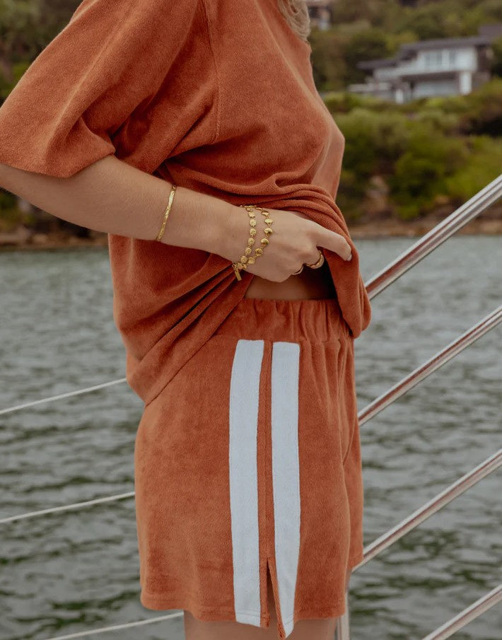 Luna Lane Maya Mini Skirt Rust