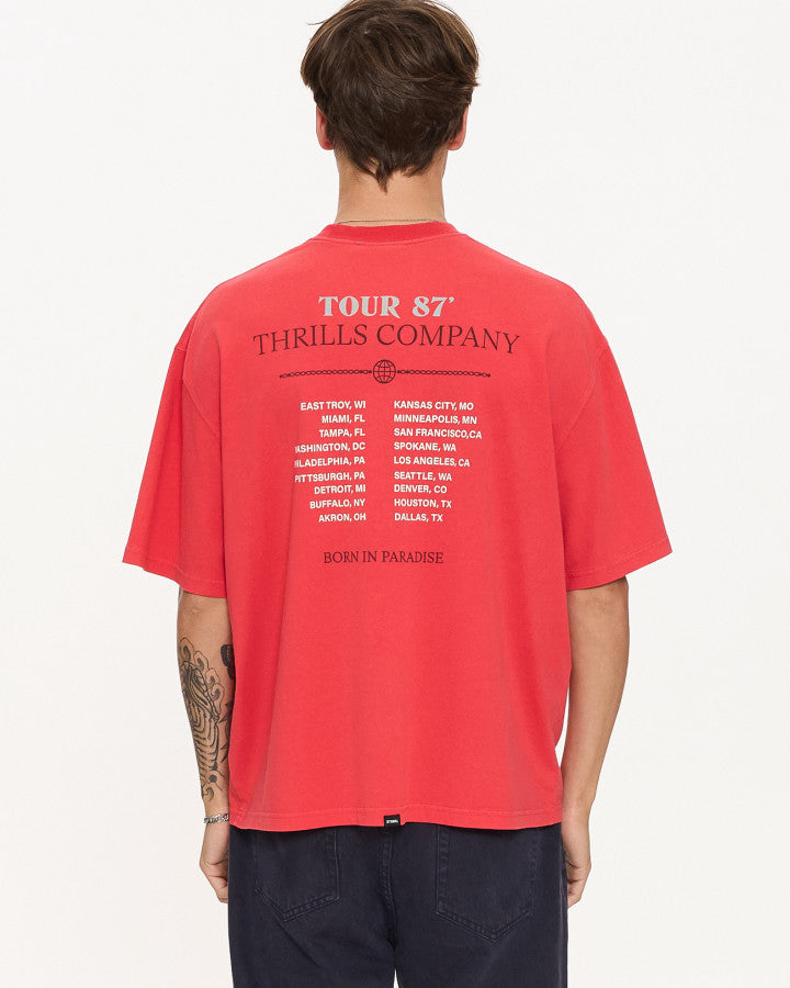 Thrills Metal and Dust Box Fit Oversize Cropped Tee