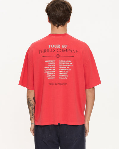Thrills Metal and Dust Box Fit Oversize Cropped Tee