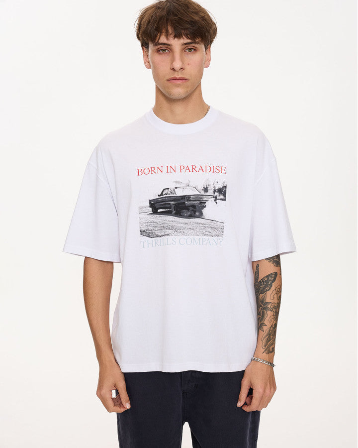 Thrills Metal and Dust Box Fit Oversize Cropped Tee.