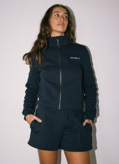 Rusty Midnights Long Sleeve Zip Through Fleece