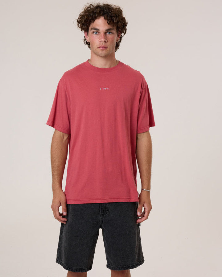 Thrills Minimal Thrills Merch Fit Tee - Redwood