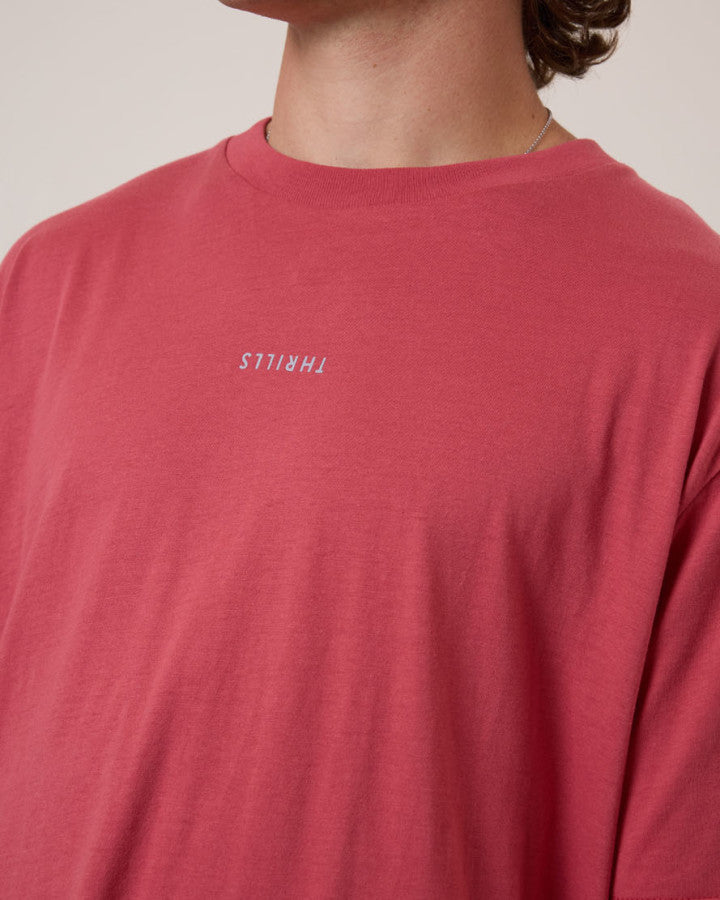 Thrills Minimal Thrills Merch Fit Tee - Redwood