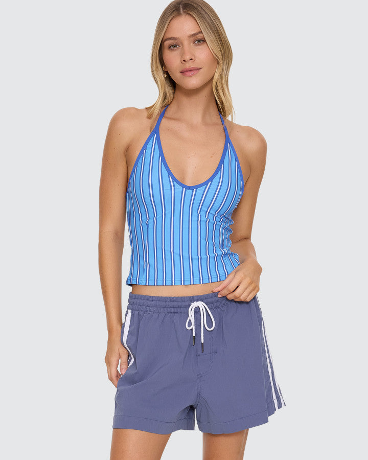 Thrills Nautical Halter Tank - Nautical Stripe