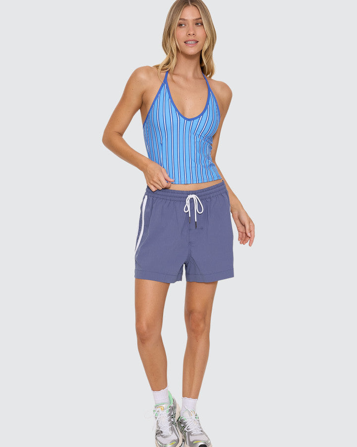 Thrills Nautical Halter Tank - Nautical Stripe