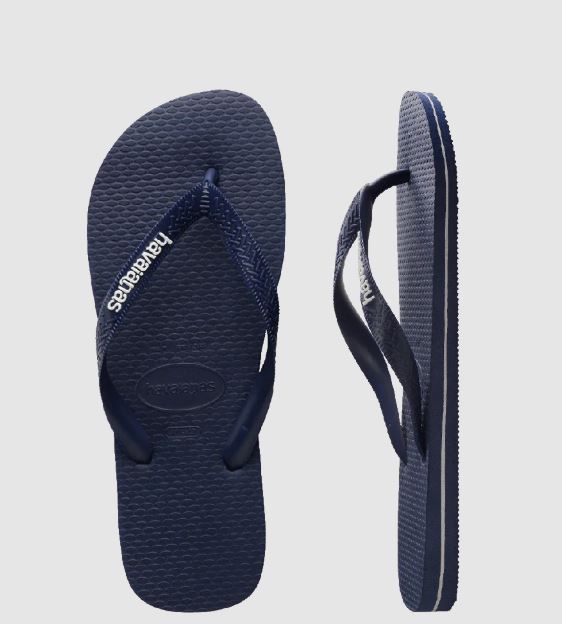 Havaianas Kids Rubber Logo Navy Blue Toddler