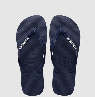 Havaianas Kids Rubber Logo Navy Blue Toddler