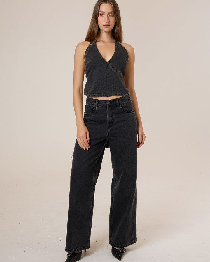 Thrills Night Shift Denim Top