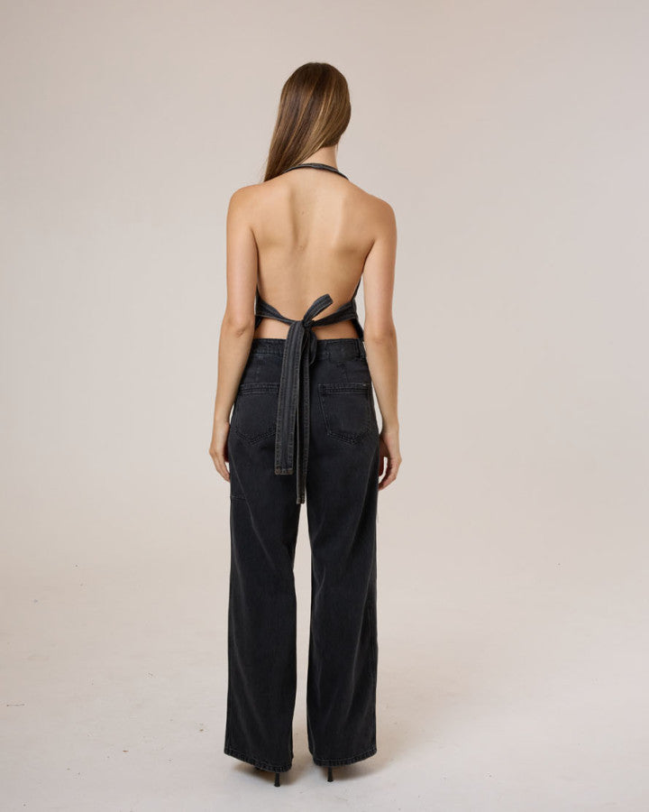 Thrills Night Shift Denim Top