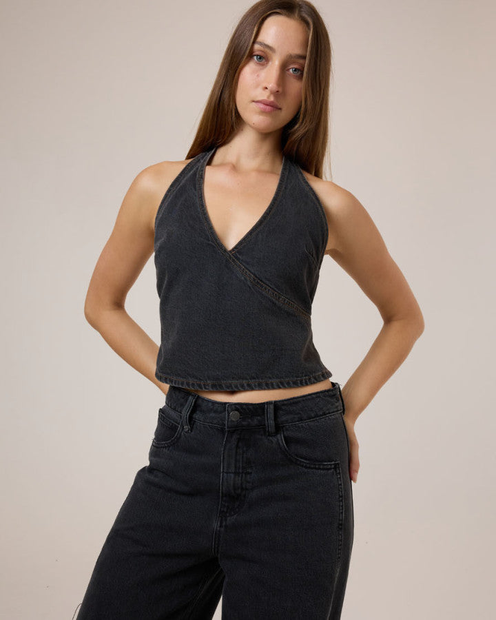 Thrills Night Shift Denim Top