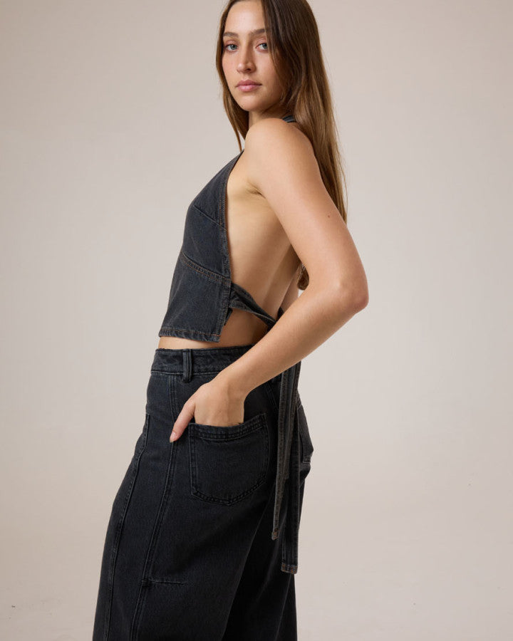Thrills Night Shift Denim Top