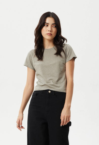 Afends Carmen Baby Tee Olive