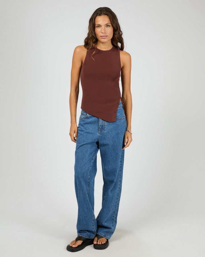 Silent Theory Ollie Button Down Knit Tank