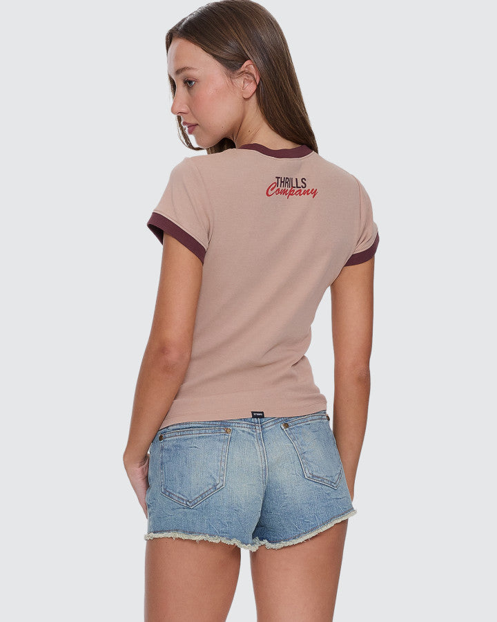 Thrills On My Mind Club Tee - Stone
