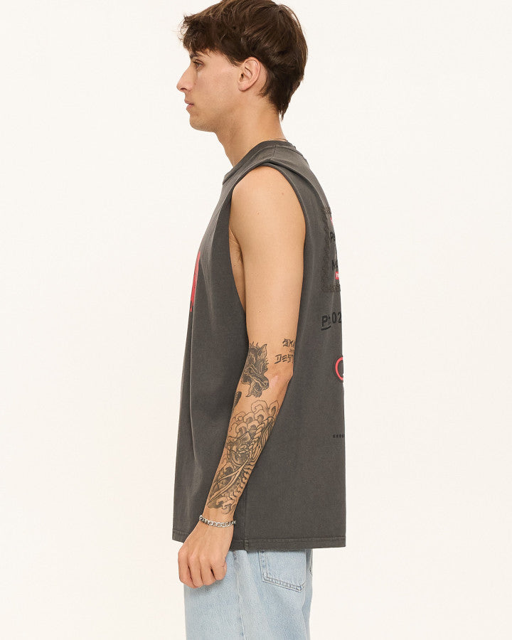 Thrills Once Bitten Twice Shy Merch Fit Muscle Tee