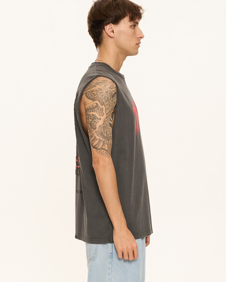 Thrills Once Bitten Twice Shy Merch Fit Muscle Tee