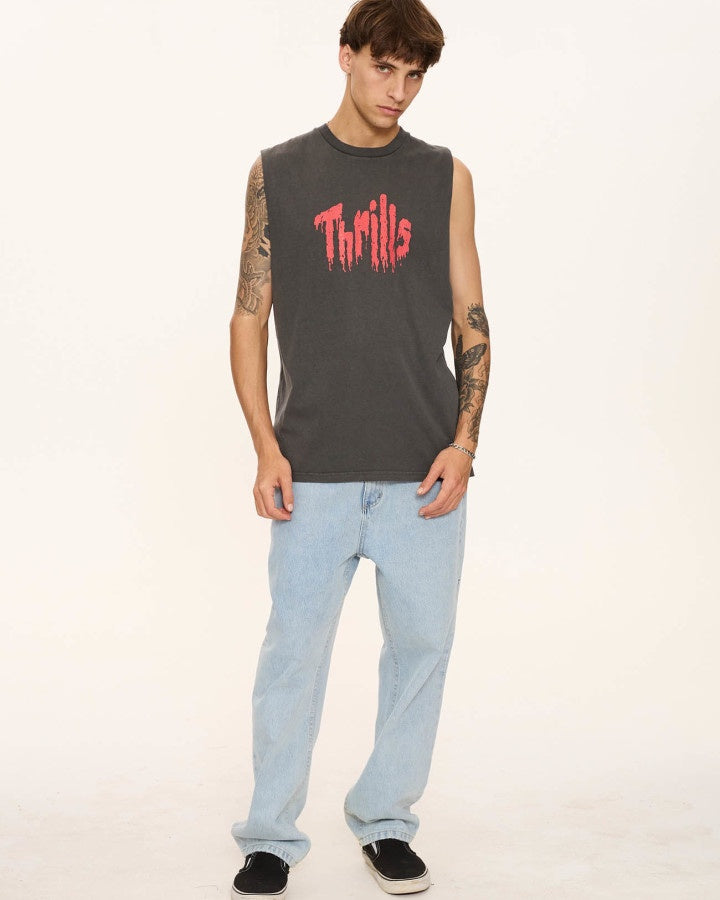 Thrills Once Bitten Twice Shy Merch Fit Muscle Tee