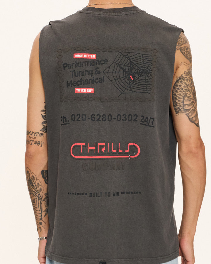 Thrills Once Bitten Twice Shy Merch Fit Muscle Tee