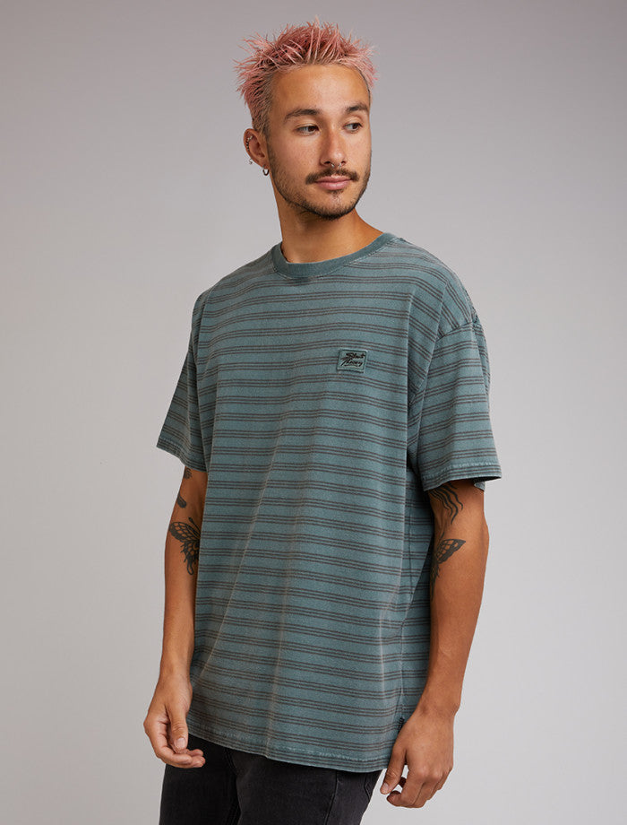 Silent Theory Overdyed Stripe Tee
