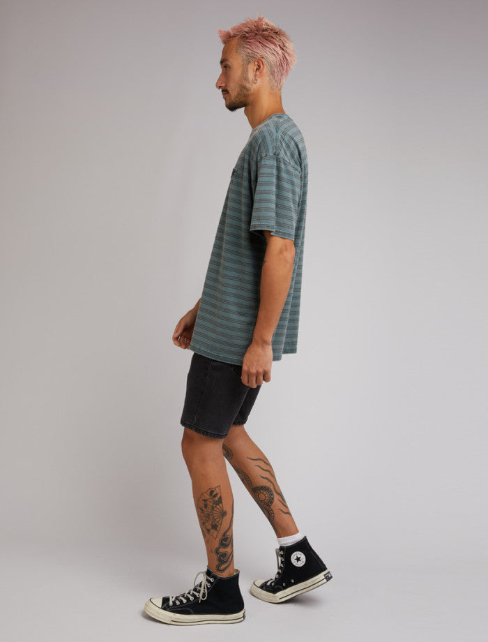 Silent Theory Overdyed Stripe Tee
