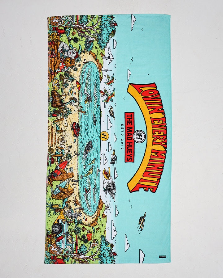 Mad Hueys Oz Straya Beach Towel