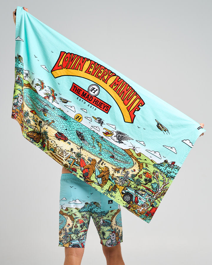 Mad Hueys Oz Straya Beach Towel