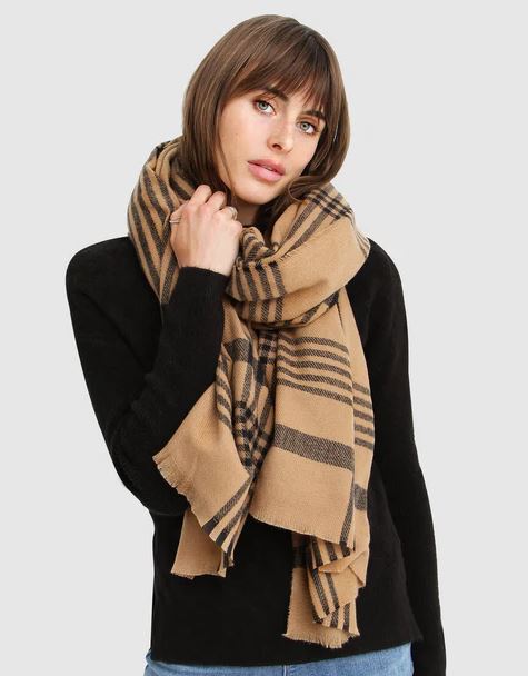 Belle &amp; Bloom Panorama Check Scarf