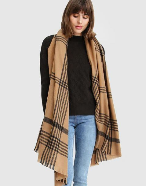 Belle &amp; Bloom Panorama Check Scarf
