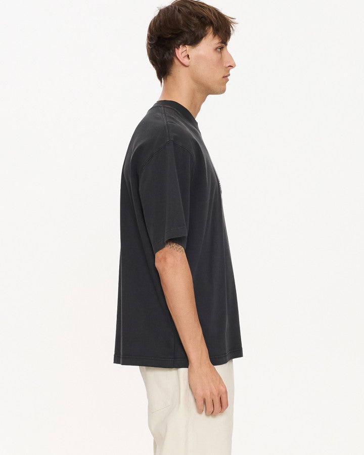 Thrills Peace Power Embro Box Fit Oversize Cropped Tee