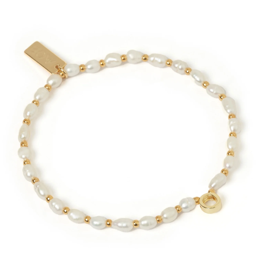 Arms Of Eve Initial Pearl Bracelet