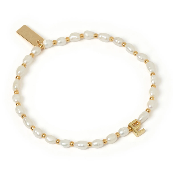 Arms Of Eve Initial Pearl Bracelet