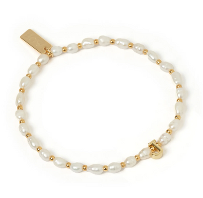 Arms Of Eve Initial Pearl Bracelet