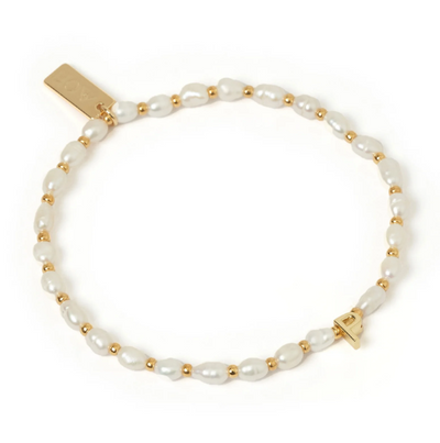 Arms Of Eve Initial Pearl Bracelet