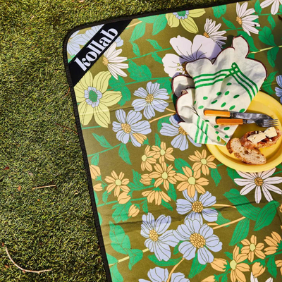 Kollab Picnic Mat Sage x Clare & Kollab Floria