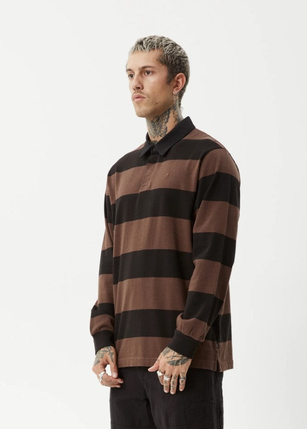 Afends Nation Recycled Polo Long Sleeve Tee