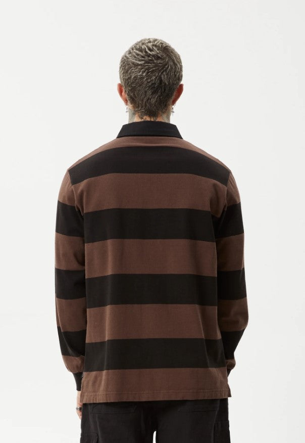 Afends Nation Recycled Polo Long Sleeve Tee