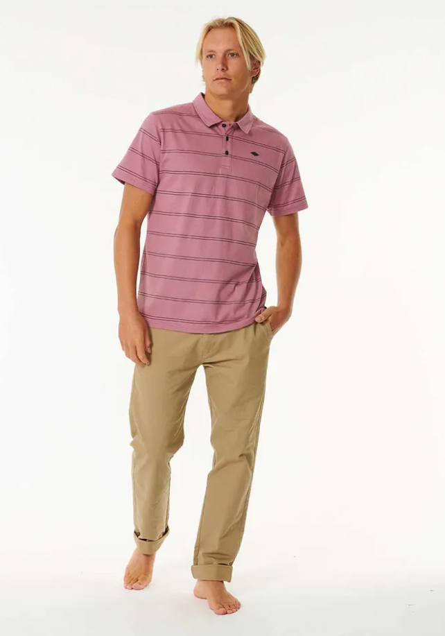 Rip Curl Plain Stripe Polo