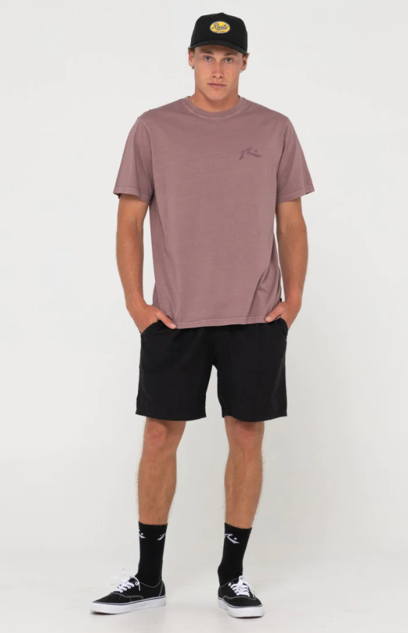 Rusty Comp Wash SS Tee Purple Rain