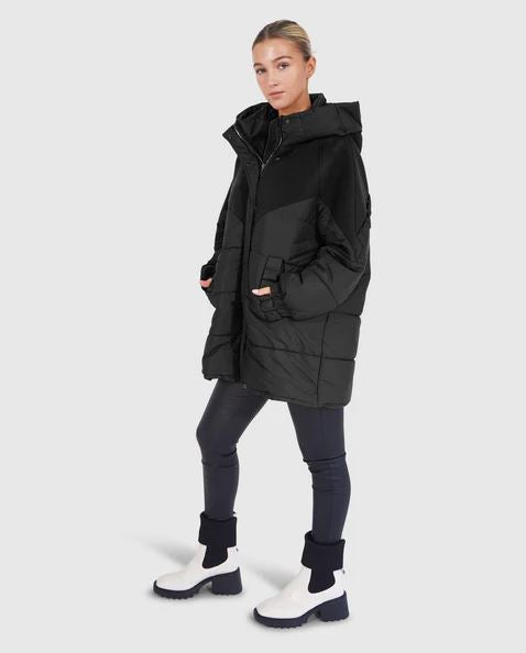 Belle &amp; Bloom Say It Again Quilted Jacket Black